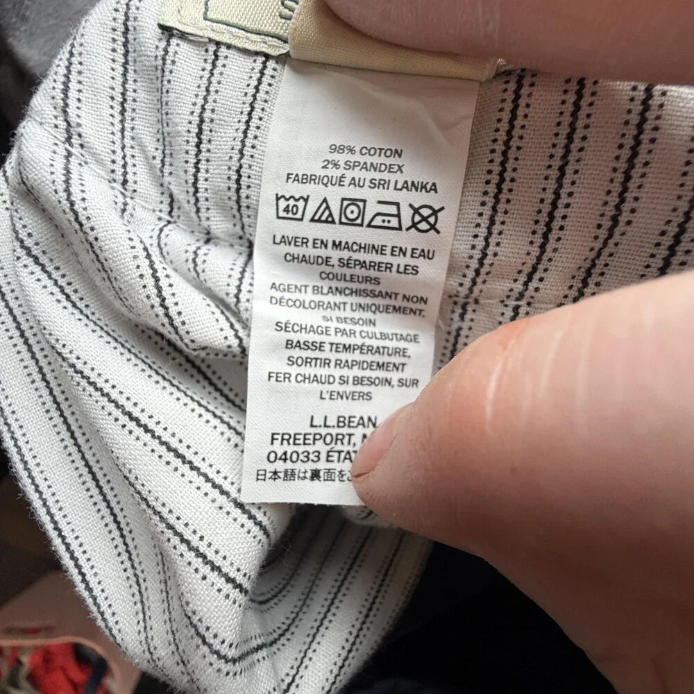 L.L. Bean Pants Mens 36x34 Blue Corduroy 5 Pocket Standard Fit Stretch (34 x33)